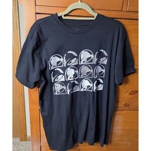 Taco Bell Black T-shirt Size Medium Mens Fast Food Retro Graphic